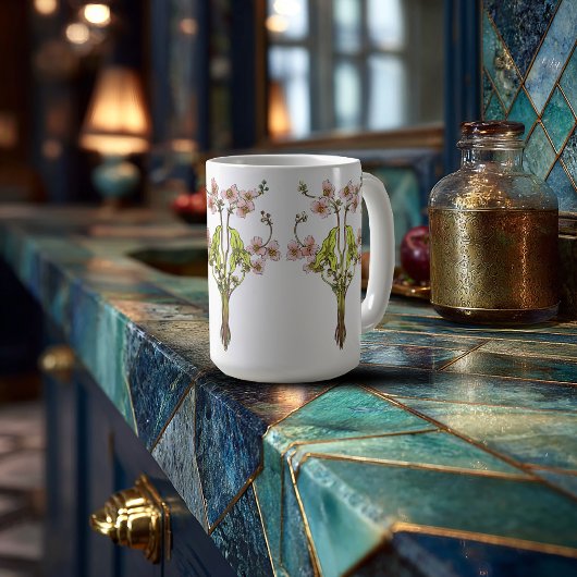 Art Nouveau Whimsical Blooms Kaffeetasse