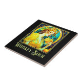 Art Nouveau Whiskey Sour Fliese (Seite)