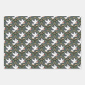 Art Nouveau White Dove Liebe Geschenkpapier Set (Vorderseite 3)