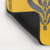 Art Nouveau White Lily - Mousepad (Ecke)