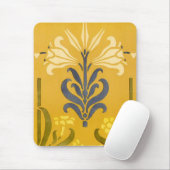 Art Nouveau White Lily - Mousepad (Mit Mouse)