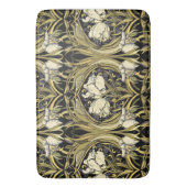 Art Nouveau White Tulips Badematte (Vorderseite Vertikal)