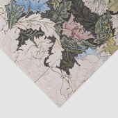 Art Nouveau William morris Blumenmuster Skizze Seidenpapier (Ausschnitt)