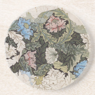 Art nouveau william morris florales Muster skizze Getränkeuntersetzer