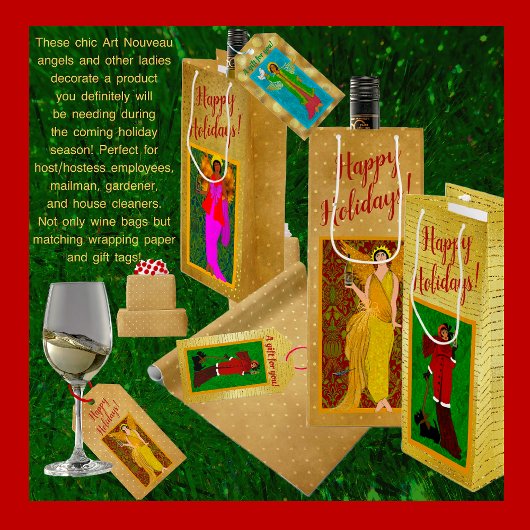 Art Nouveau William Morris Geschenk Tag Geschenkanhänger