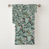 Art Nouveau William Morris Leicester Blume Folia Badhandtuch Set (Insitu)