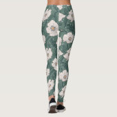 Art Nouveau William-Morris Pattern Leggings (Rückseite)