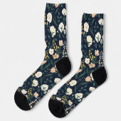 Art Nouveau William-Morris Pattern Socken (Linkes Detail)