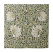 Art Nouveau, William Morris Pimpernell Blumendesig Fliese (Vorderseite)