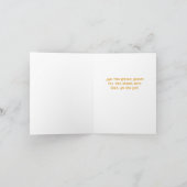 Art Nouveau William Morris Retro Weihnachtskarte Dankeskarte (Innenseite)