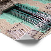 Art Nouveau Windows - Barcelona, Spanien Jigsaw Pu Poster (Ecke)