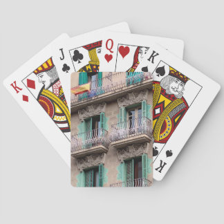Art Nouveau Windows - Barcelona, Spanien Spielwage Spielkarten