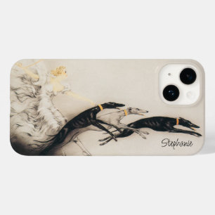 Art Nouveau Woman Greyhounds Louis Icart Case-Mate iPhone 14 Hülle