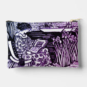 Art Nouveau Woman Lesen Zubehörtasche (Rückseite)