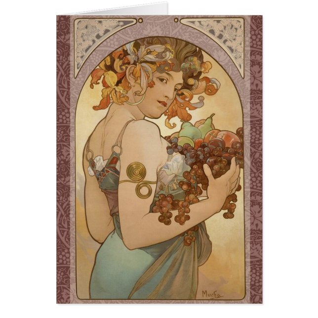 Art Nouveau Woman Mucha Beautiful (Vorne)