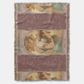 Art Nouveau Woman Mucha Beautiful Decke (Vorderseite Vertikal)