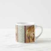 Art Nouveau Woman Mucha Beautiful Espressotasse (Rechts)