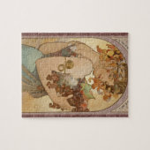 Art Nouveau Woman Mucha Beautiful Puzzle (Horizontal)