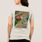 Art Nouveau Woman Peaches Oatmehl Tri-Blend Shirt (Rückseite)
