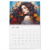 Art Nouveau Women in Bloom Kalender (Mär 2026)