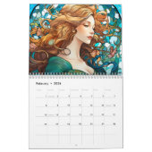 Art Nouveau Women in Bloom Kalender (Feb 2026)