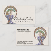 Art Nouveau Women y6776 Visitenkarte (Vorne/Hinten)