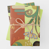 Art Nouveau Wrapping Paper Geschenkpapier Set (Beispiel)