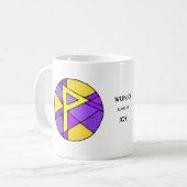 Art Nouveau Wunjo Rune Mug - JOY! Kaffeetasse (Vorderseite Links)