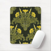 Art Nouveau Yellow Flowers - Mousepad (Mit Mouse)