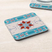 Art Nouveau's Majolica Tiles Untersetzer (Linke Seite)