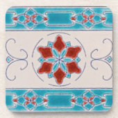 Art Nouveau's Majolica Tiles Untersetzer (Vorderseite)