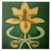 Art Noveau Ceramic wall Fireplace tile Fliese (Vorderseite)