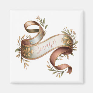 Art Nuevo Kupfer-Look Name Magnet