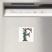 Art Nuevo Rosa und Grüne Buchstabe F Magnet (In Situ (Geschirrspüler))