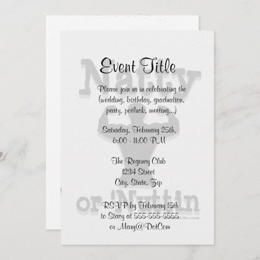 Art oder Nährwertlogowoche Einladung (Vorne/Hinten)