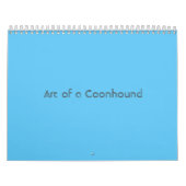 Art of a Coonhound Calendar 2021 Kalender (Titelbild)