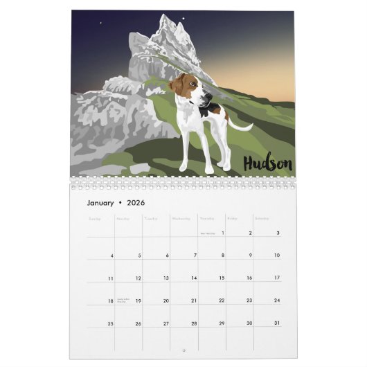 Art of a Coonhound Calendar 2021 Kalender (Jan 2026)