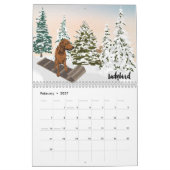 Art of a Coonhound Calendar 2021 Kalender (Feb 2027)
