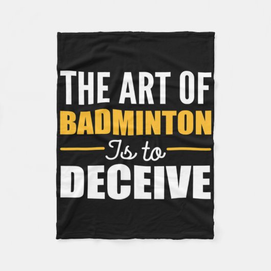 Art of Badminton Badminton Player Fleecedecke (Vorderseite)