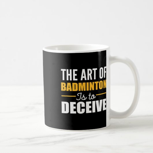 Art of Badminton Badminton Player Kaffeetasse (Rechts)