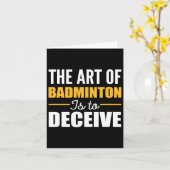 Art of Badminton Badminton Player Karte (Gelbe Blume)