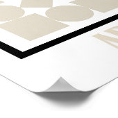 Art of Bauhaus Minimalist Modern Design Poster (Ecke)