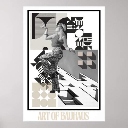 Art of Bauhaus Minimalist Modern Design Poster (Vorne)