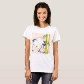 art of beautiful cranes in the bamboo thicket T-Shirt (Vorne ganz)