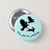 Art of Falconry - Harris Hawks Button (Vorne & Hinten)