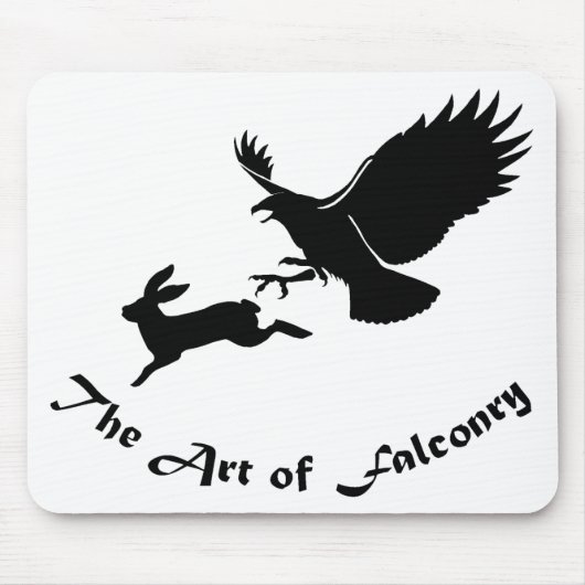 Art of Falconry - Roter Schwanz Hawk Mousepad (Vorne)