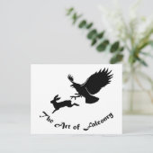 Art of Falconry - Roter Schwanz Hawk Postkarte (Stehend Vorderseite)