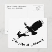 Art of Falconry - Roter Schwanz Hawk Postkarte (Vorne/Hinten)