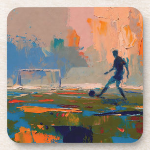 "Art of Football" (Stil 1) Ölmalerei Getränkeuntersetzer