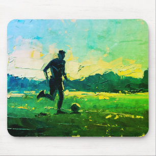 "Art of Football" (Stil 4) Ölmalerei Mousepad